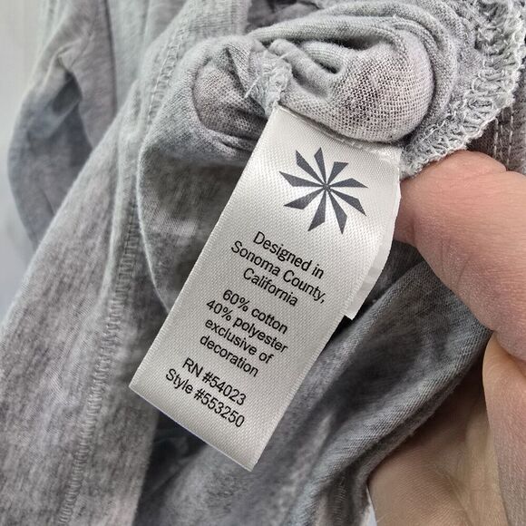 Athleta Hoodie Womens Large Zip Lightweight Shirt Hoodylicious Ruched Roll Up - Picture 10 of 14